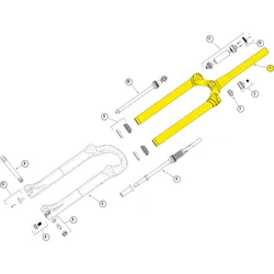 Standrohreinheit für Machete 27,5"+/29"+, Manitou, 1.5" tapered, VE: 1 St.