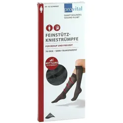 Provital Stützkniestrümpfe 70den Schwarz Gr. 39-42 2 ST