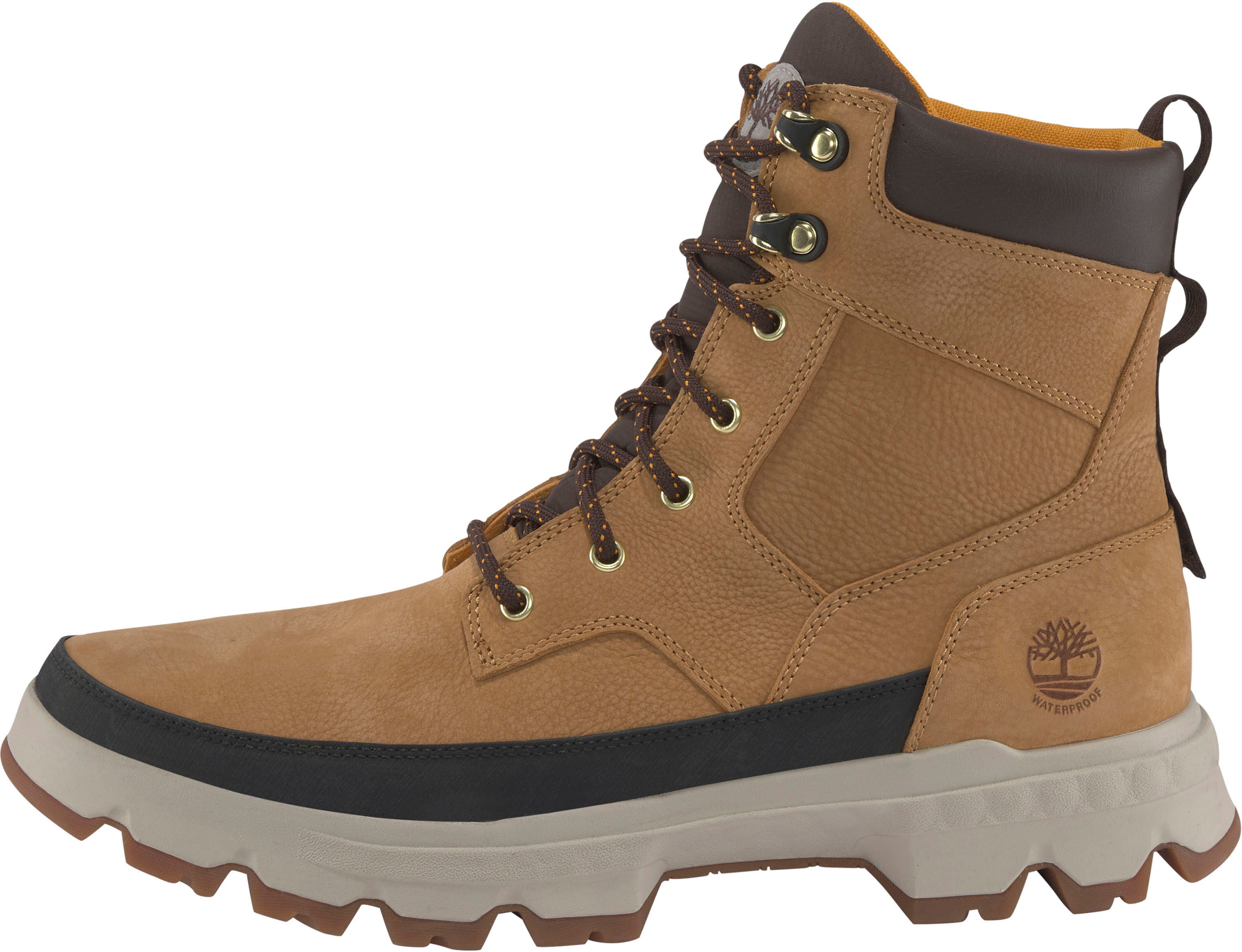 Schnürboots TIMBERLAND "TBL Orig Ultra WP Boot", Herren, Gr. 42, gelb (wheat), Leder, Schuhe Schnürboots, Winterstiefel, Schnürstiefel, Winterschuhe, wasserdicht wheat 42