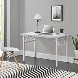 Schreibtisch Alta 120x60cm klappbar Weiß/Weiß neu.haus