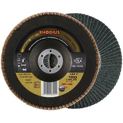 Rhodius, Schleifmittel, TOPline LSZ F Fächerschleifscheibe 150 x 22,23 mm K60 (60)