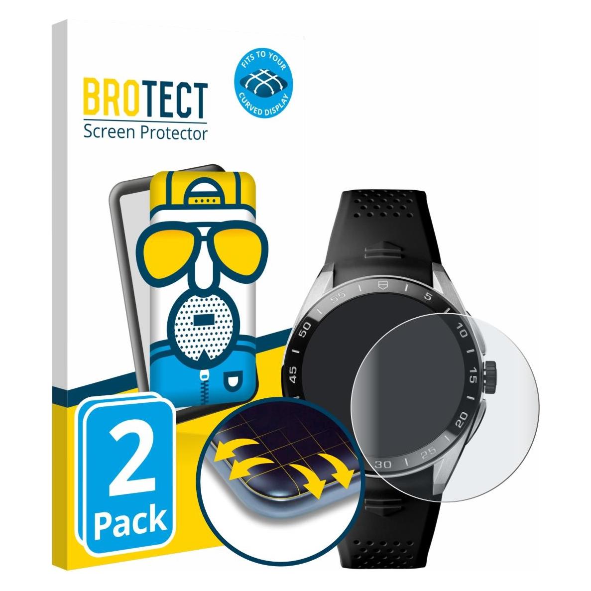 Brotect Fullscreen für TAG Heuer Connected Calibre E5 (45 mm) Schutzfolie Displayschutz Folie Matt (5661102)