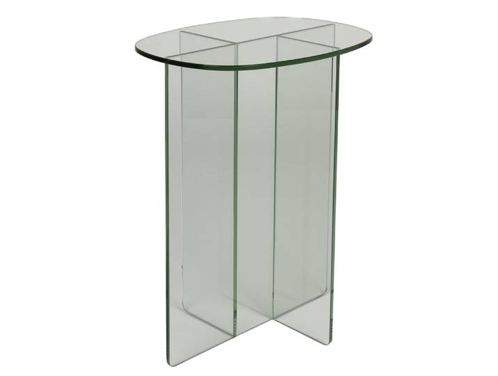 Beistelltisch Linea Transparant – aus Glas in Transparent - Transparent - Luxusbetten24