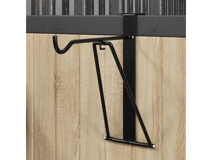 vidaXL Sattelhalter Klappbar Tragbar Schwarz Stahl