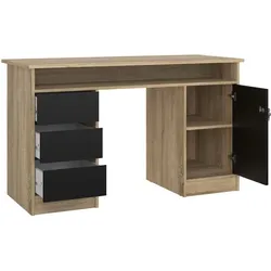 Ebuy24, Schreibtisch, Schreibtisch FunctionPlus (126 x 55 x 76 cm)