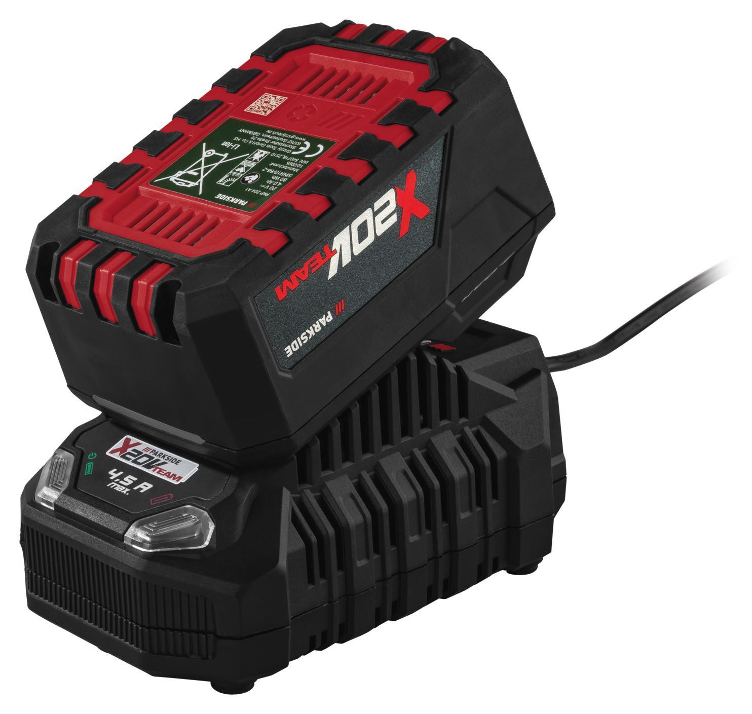PARKSIDE 20V accu PAP 204 A1 en oplader PLG 20 C3