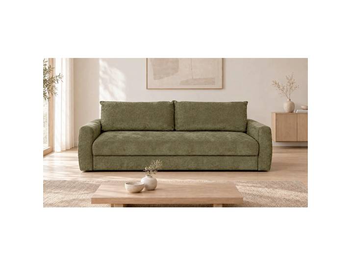 Livetastic Schlafsofa Gosa, Grün, Füllung: Polyester,Kaltschaum, 238x90x116 cm, Schlafen auf Sitzhöhe, Bettfunktion erhältlich, Kinderzimmer & Jugendzimmer, Jugendmöbel, Jugendsofas