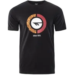 Hi-Tec, Herren, Sportshirt, Rakan schwarzes Herren-T-Shirt. XL (XL), Schwarz