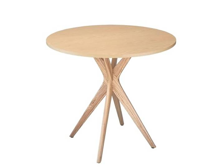 RAGABA JUBI Runder Esstisch aus Holz 80cm Asche