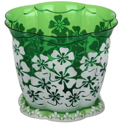 4BIG.fun 1,5L Blumentopf Blumenkübel Topf Kräuter Pflanzen Terrasse Veranda Datscha Deko