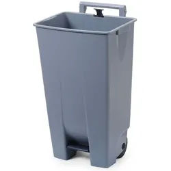 Hendi Abfallbehälter,, 120L, Hellgrau, 510x425x(H)875mm, Abfalleimer, Grau