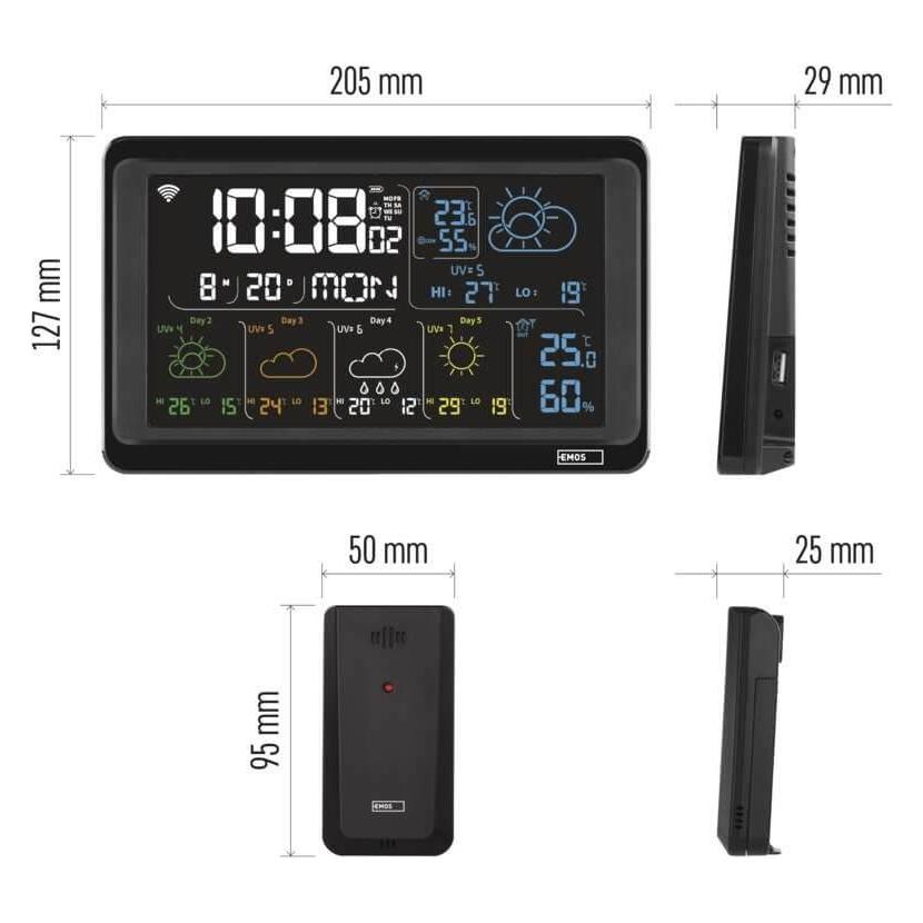 Emos GoSmart Drahtlose Wetterstation E8610 mit WiFi (E8610)