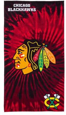 Northwest NHL Chicago Blackhawks Pyschedelic Beach Towel 30×60 Inches - 30x60