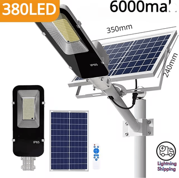 Inspire Essentials PowerMax 200W Solar Street Light For Garage And Garden 380led 6000mah