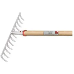 Ideal Gartenrechen Arbeits-B.372mm 14 Zinken m.konischer Dülle,o.Stiel
