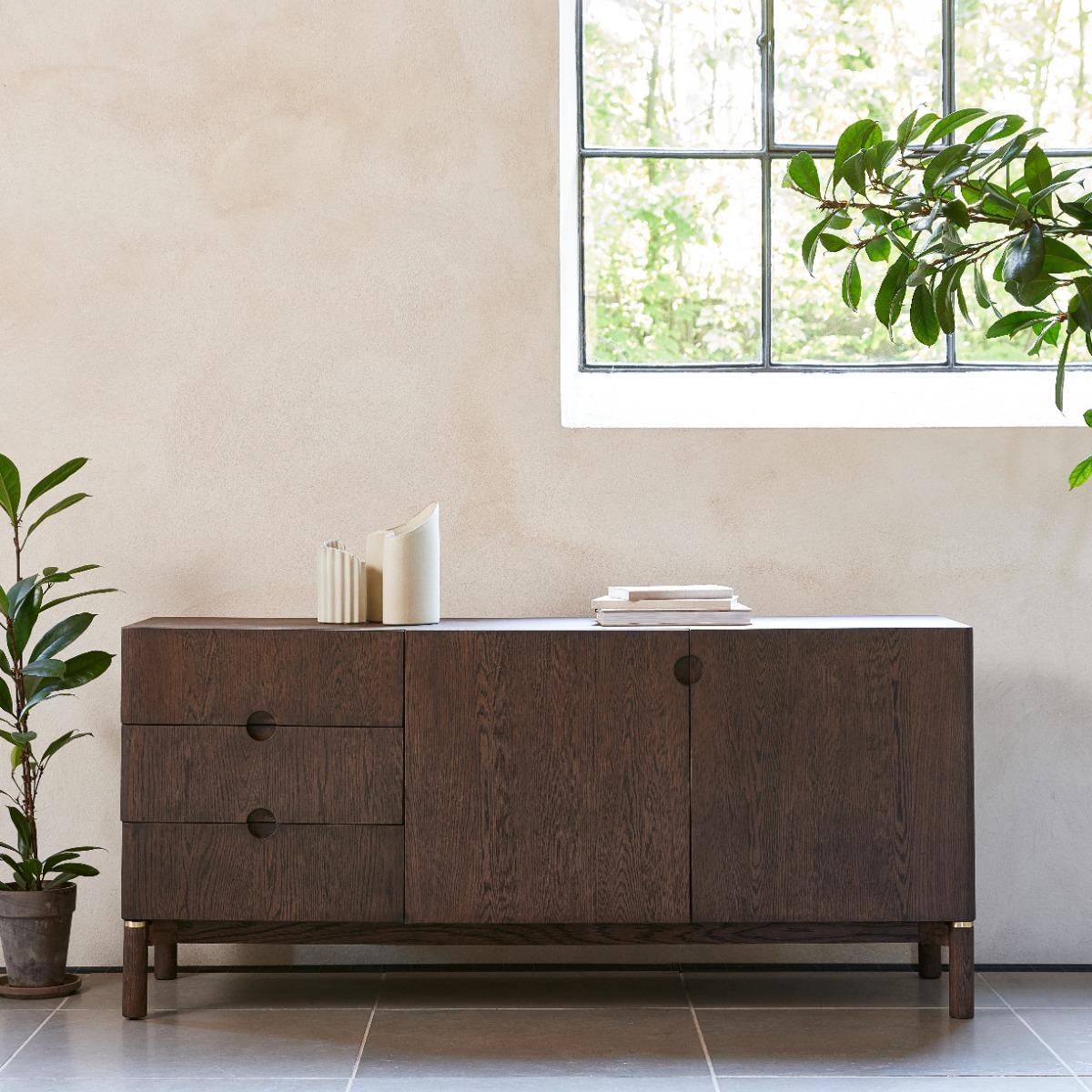 Dressoir Arun Espresso Oil 160cm Giga Living