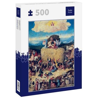 Lais Puzzle Hieronymus Bosch - Heuwagen, Triptychon, Mitteltafel: Der Heuwagen 500 Teile