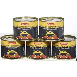 Menzi fruchtige Tomatensuppe mit Eiernudeln