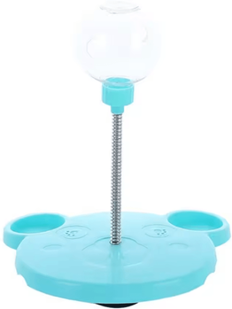 Inspire Curations TreatRoll Interactive Puzzle Feeder Ball For Cats & Dogs blue