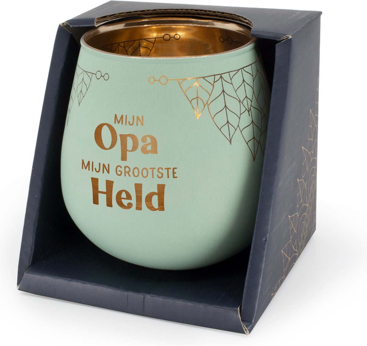 Miko Sfeerlichthouder Mijn opa mijn grootste held Glas Tealight