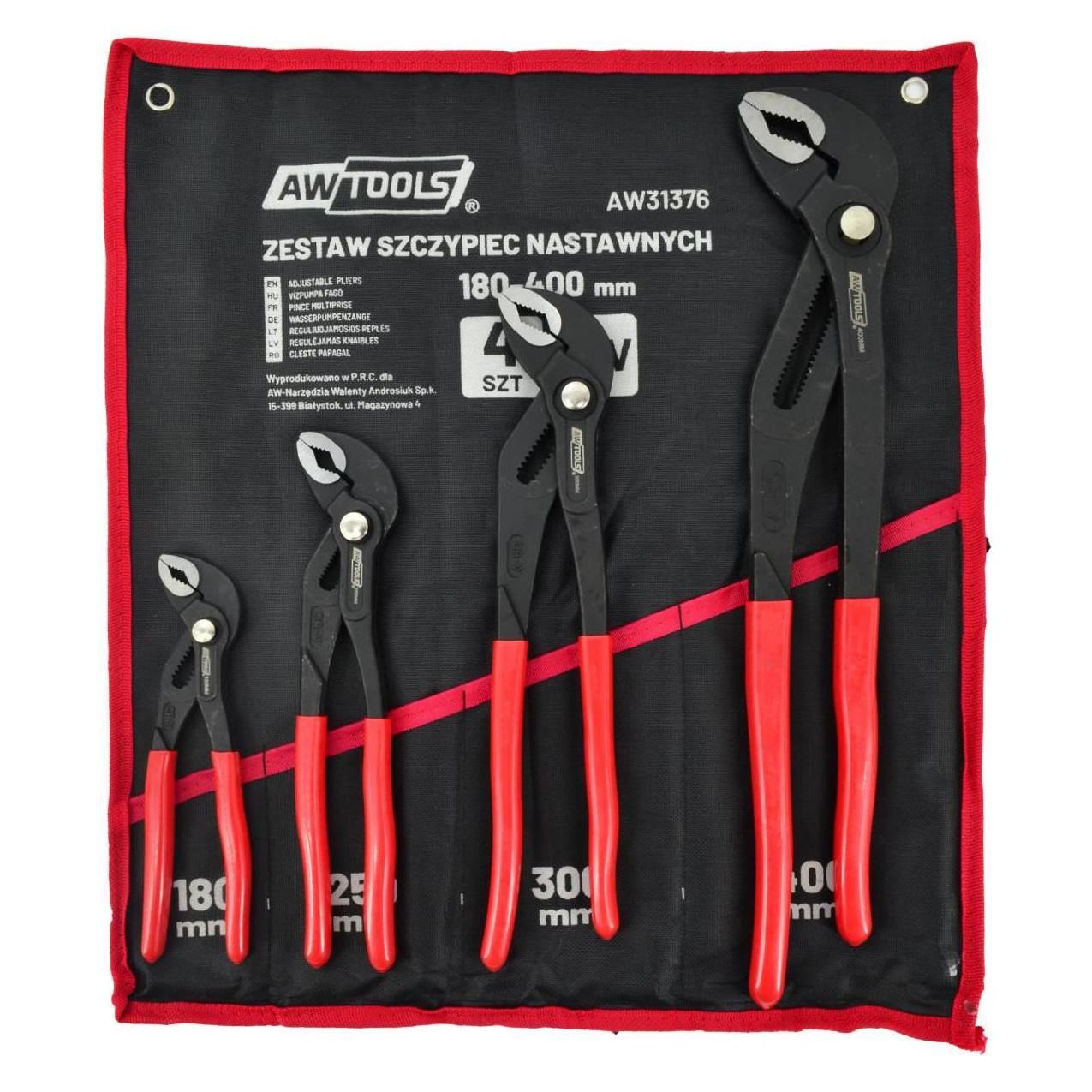 Awtools Satz mit 4 verstellbaren Zangen (987825)