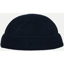 Fisherman Mütze mit Logodetail Blau