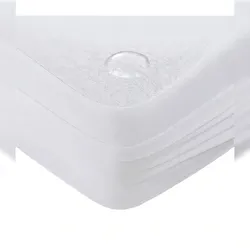 Ivedin Home - Matratzenschoner Baumwoll-Frottee PU wasserdicht  | 1 St. 90 x 190/200 Weiß