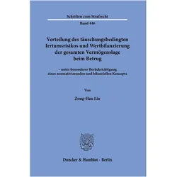 Verteilung des tuschungsbedingten Irrtumsrisikos und Wertbilanzierung der gesamten Vermgenslage, Fachbücher von Zong-Han Lin