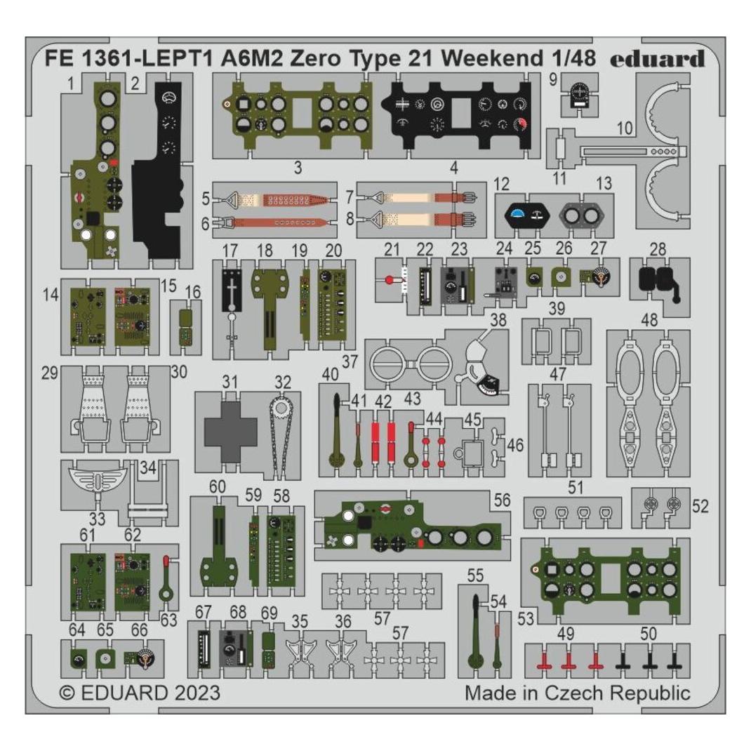 Eduard A6M2 Zero Type 21 Weekend 1/48 (FE1361)