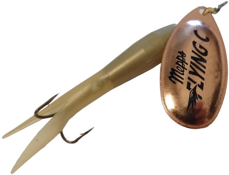 Mepps Aglia Fly Upstream-25 Gr. (20 Gr.)-Natur/kobber Blad