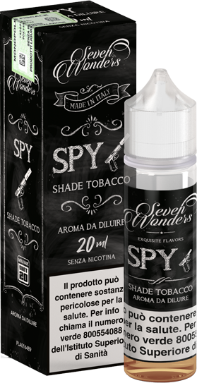 Seven Wonders Spy Liquido Shot 20ml Tabacco