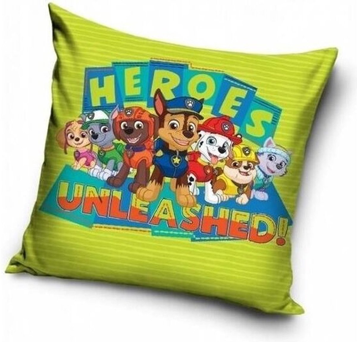 Nickelodeon Paw Patrol Sierkussen voor kinderen, Gevuld, Met rits, 40 x 40 cm