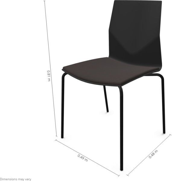 Four Design, Four Cast2 Four, Sædepolstring, Sort