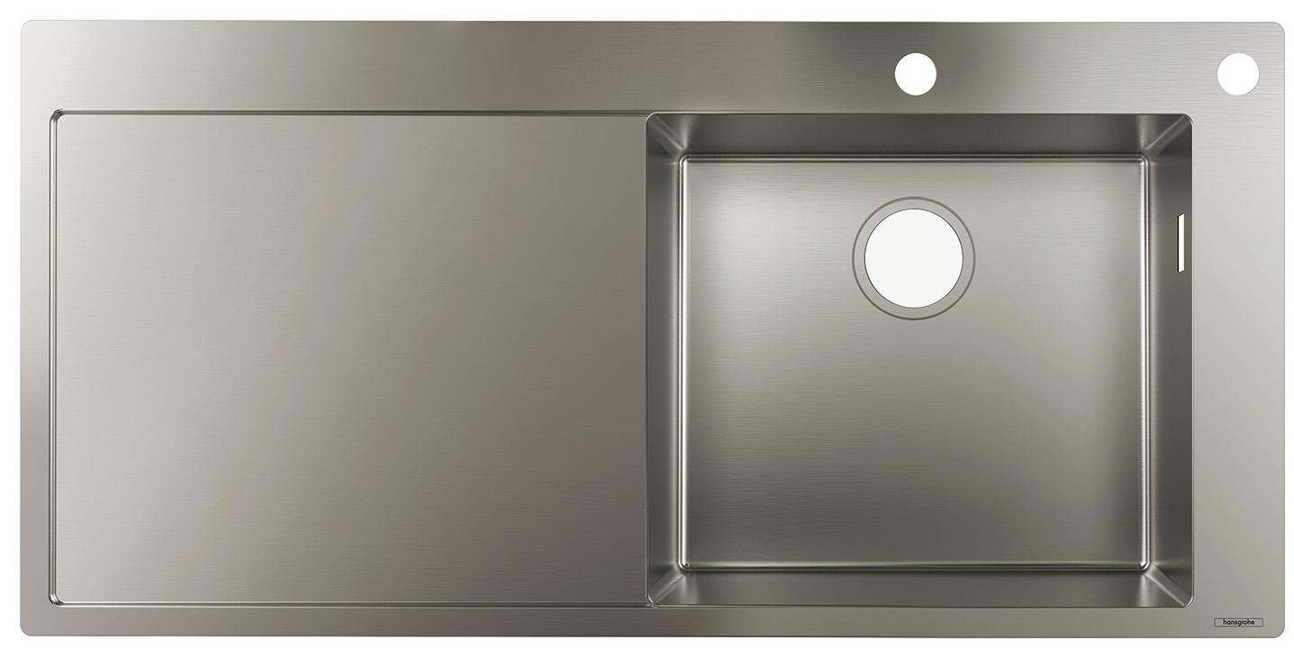 HANSGROHE 43307800 Einbauspüle 450 mit Abtropffläche