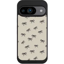 Nivocase Handyhülle für Google Pixel 9 Hülle NIVOpure Case Schwarz Muster Schleife Schleifen (Google Pixel 9), Smartphone Hülle, Schwarz