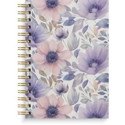 Burde Notizbuch A5 lilac flowers, Notizbuch von , Burde Publishing AB