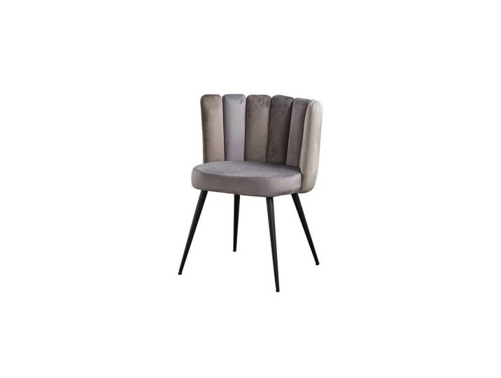 Kawola Esszimmerstuhl Jada Grau Velvet, Kunststoff, 59x86x55 cm, Esszimmer, Stuhl