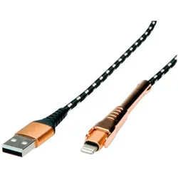 Roline Gold Lightning-Kabel (1 m, USB 2.0), USB Kabel