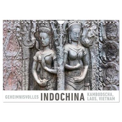 Geheimnisvolles Indochina Kambodscha, Laos, Vietnam (Wandkalender 2027 DIN A4 quer), CALVENDO Monatskalender