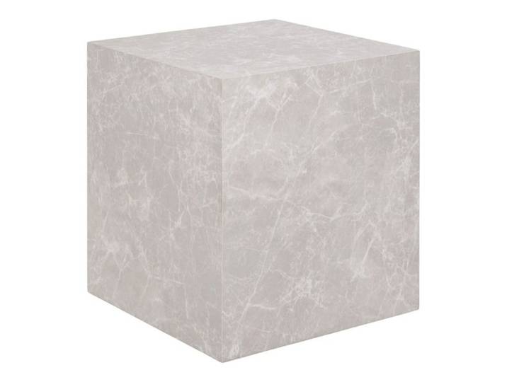 Table d'appoint Prague effet marbre beige 40x40x45 cm - Réf. VK8681847493853