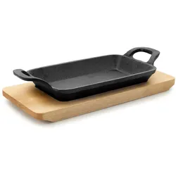 Mini Grill Mini Griddle Lisa Rechteckig mit Magma Base 22,5X10X2,5 CM von Lacor