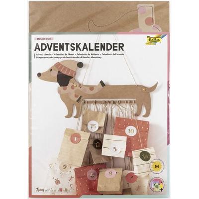 Folia Adventskalender SAUSAGE DOG, 54-teilig