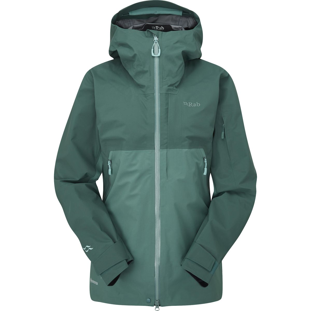 Rab Khroma Diffuse GTX Jacket Wmns green slate/eucalyptus (GSE) 10 QWH-82-GSE-10