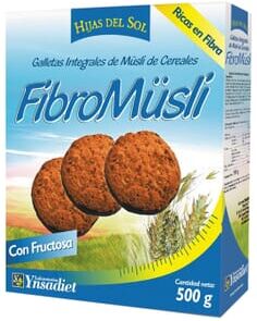 Ynsadiet FIBROMUESLI BOLACHAS INTEGRAIS DE CEREAIS 500g Chocolate