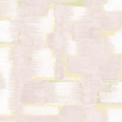 Tamara Day Blush Modern Ikat Peel and Stick Wallpaper Pink By Roommates