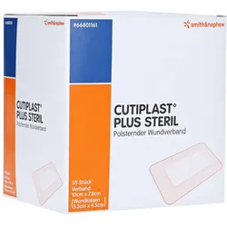 Cutiplast Plus Steril 7,8x10 cm Verband 55 St