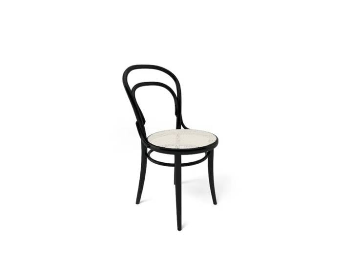 TON Ton no.14 Stuhl Schwarzbets B123-New Rattansitz