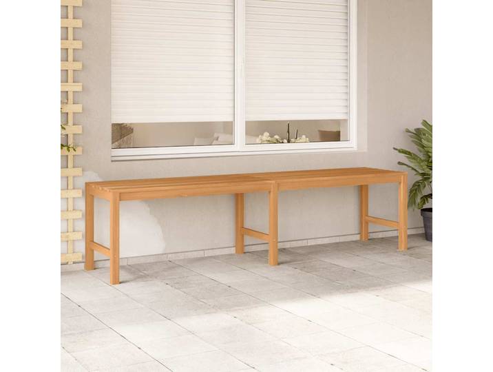 vidaXL Gartenbank 180 cm Massivholz Teak