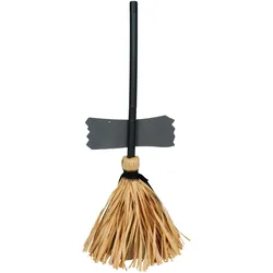 Metamorph Hexenbesen – Halloweendeko mit Sound und Bewegung – 70 cm (1 Stk.)