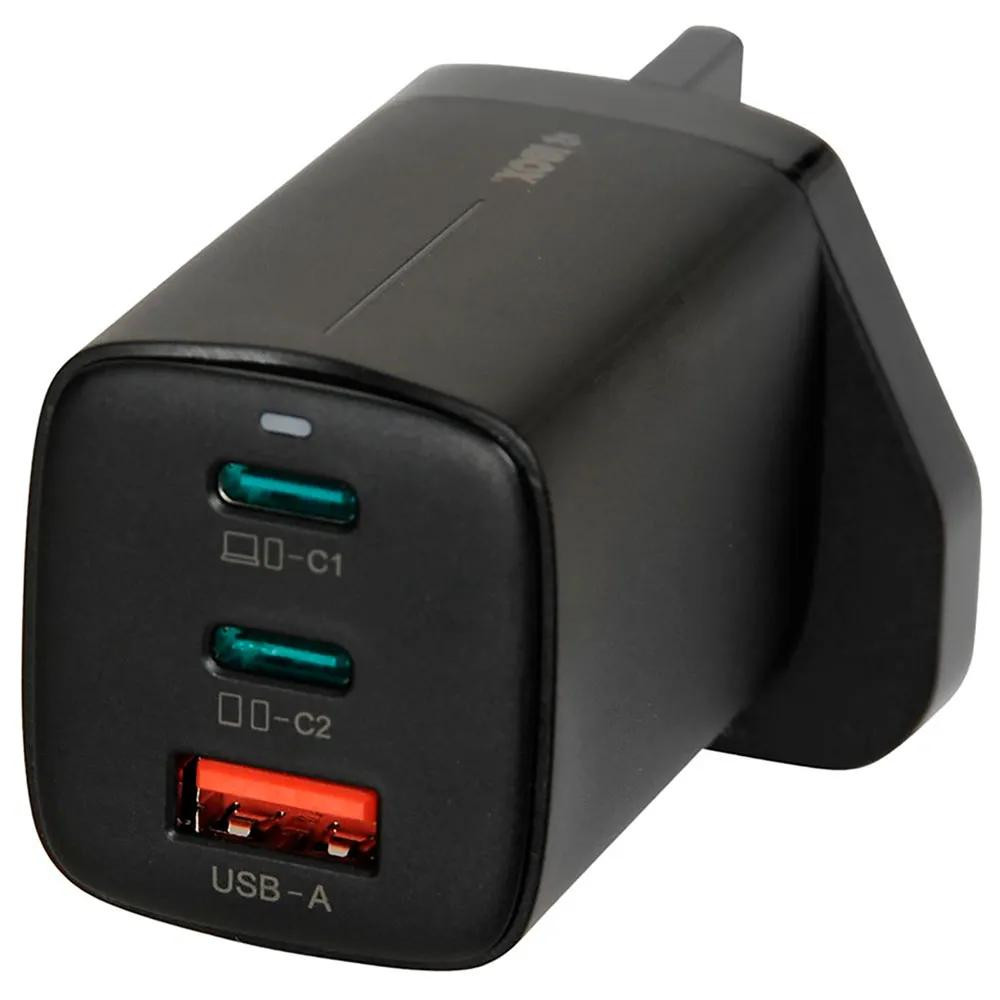 iBox C-65 Universele oplader met GaN-technologie, 65W, zwart, met UK-stekker